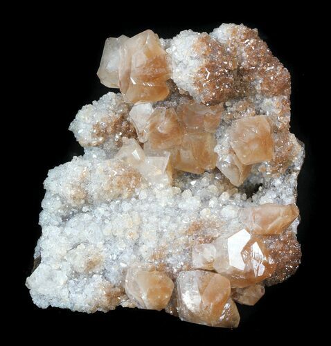 Red Calcite Crystals - Santa Eulalia #33838